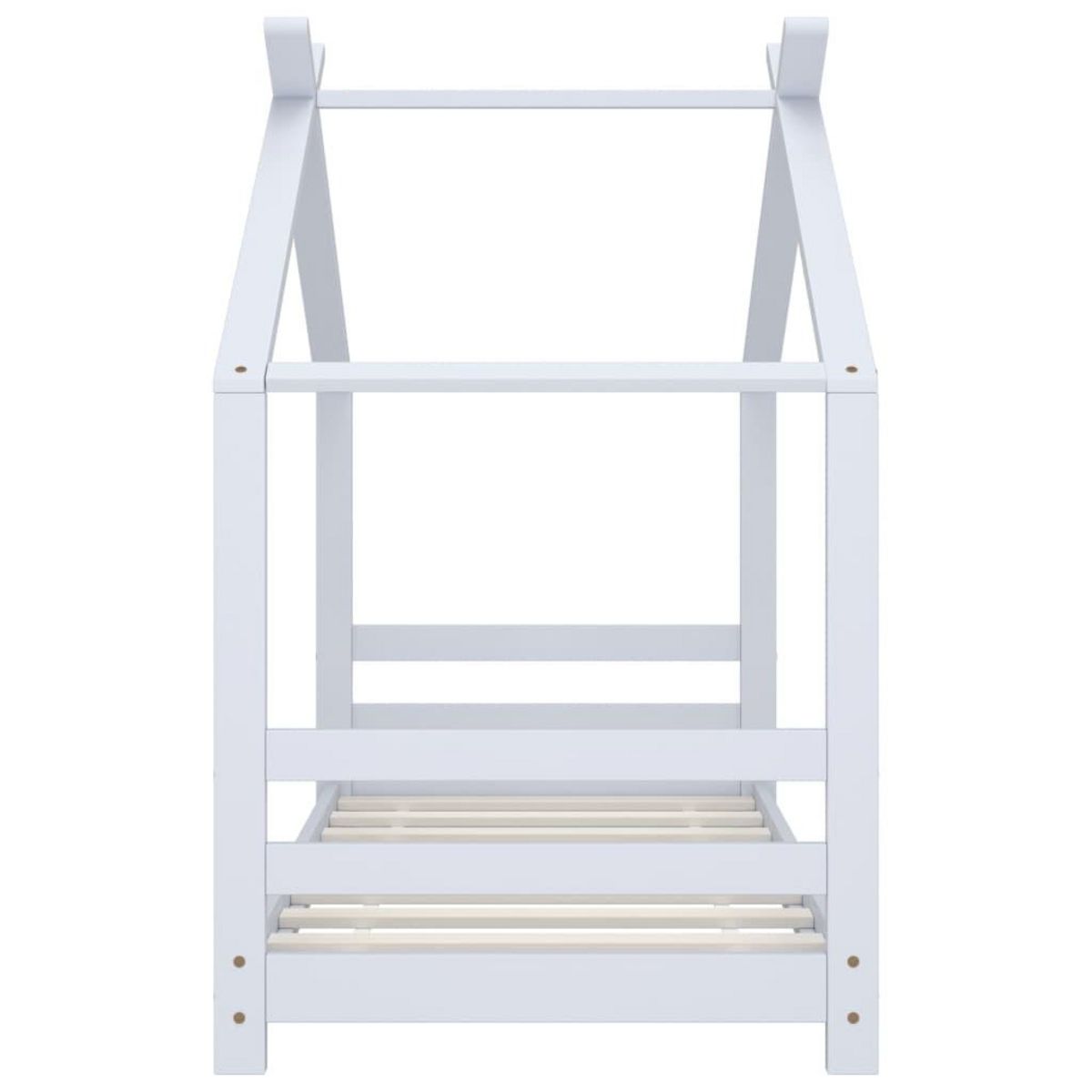 VIDAXL Cadre de lit d'enfant Blanc Bois de pin massif 70x140 cm