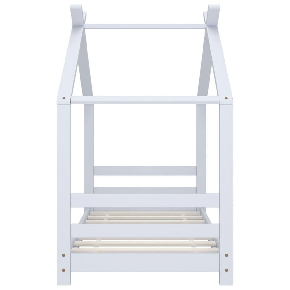 VIDAXL Cadre de lit d'enfant Blanc Bois de pin massif 70x140 cm