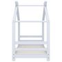 Voir la diapositive 3 : VIDAXL Cadre de lit d'enfant Blanc Bois de pin massif 70x140 cm