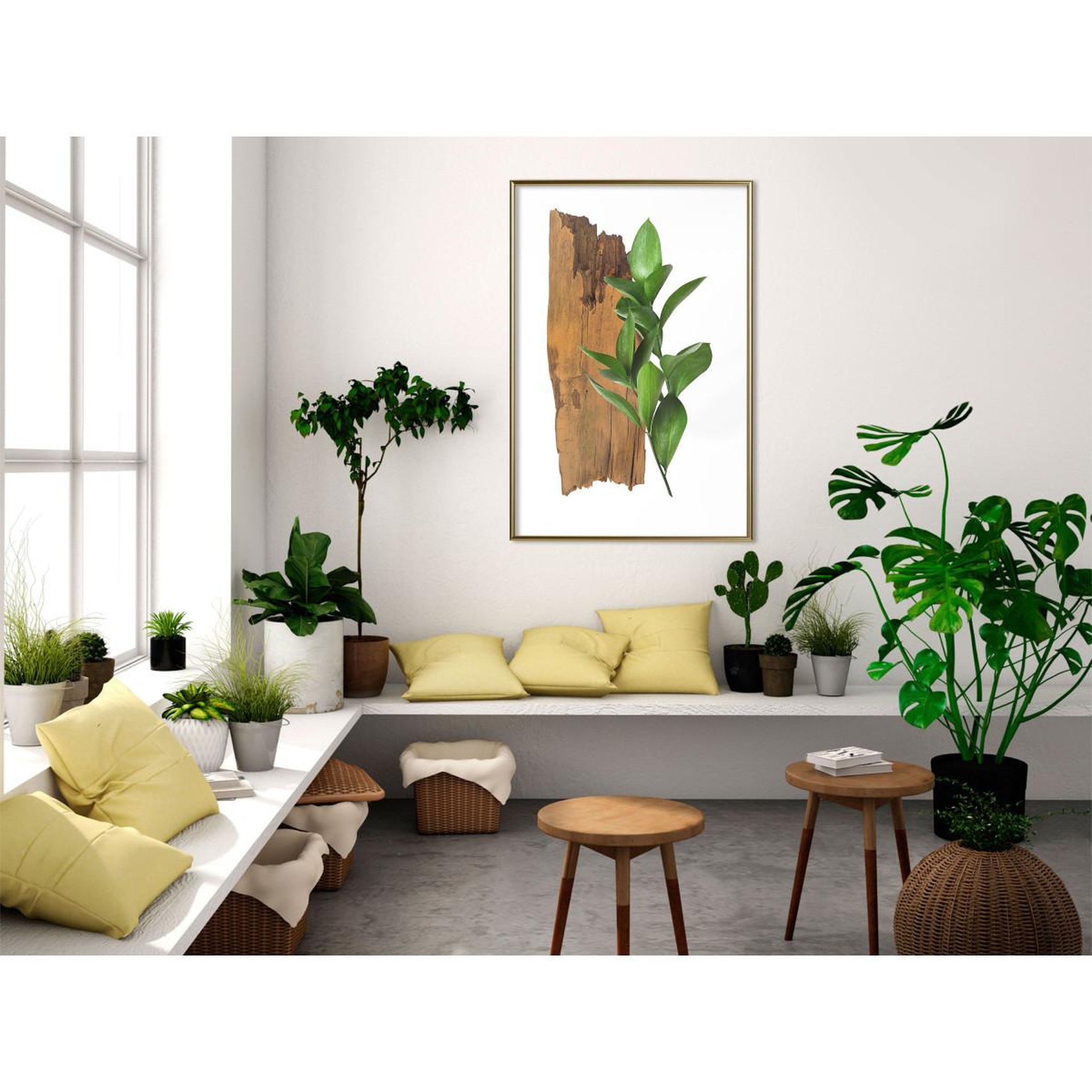 Voir la diapositive 2 : Paris Prix Affiche murale encadrée  forest bouquet