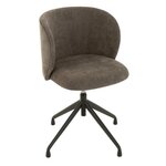 Paris Prix Chaise Pivotante Design  Gena  56cm Gris Foncé