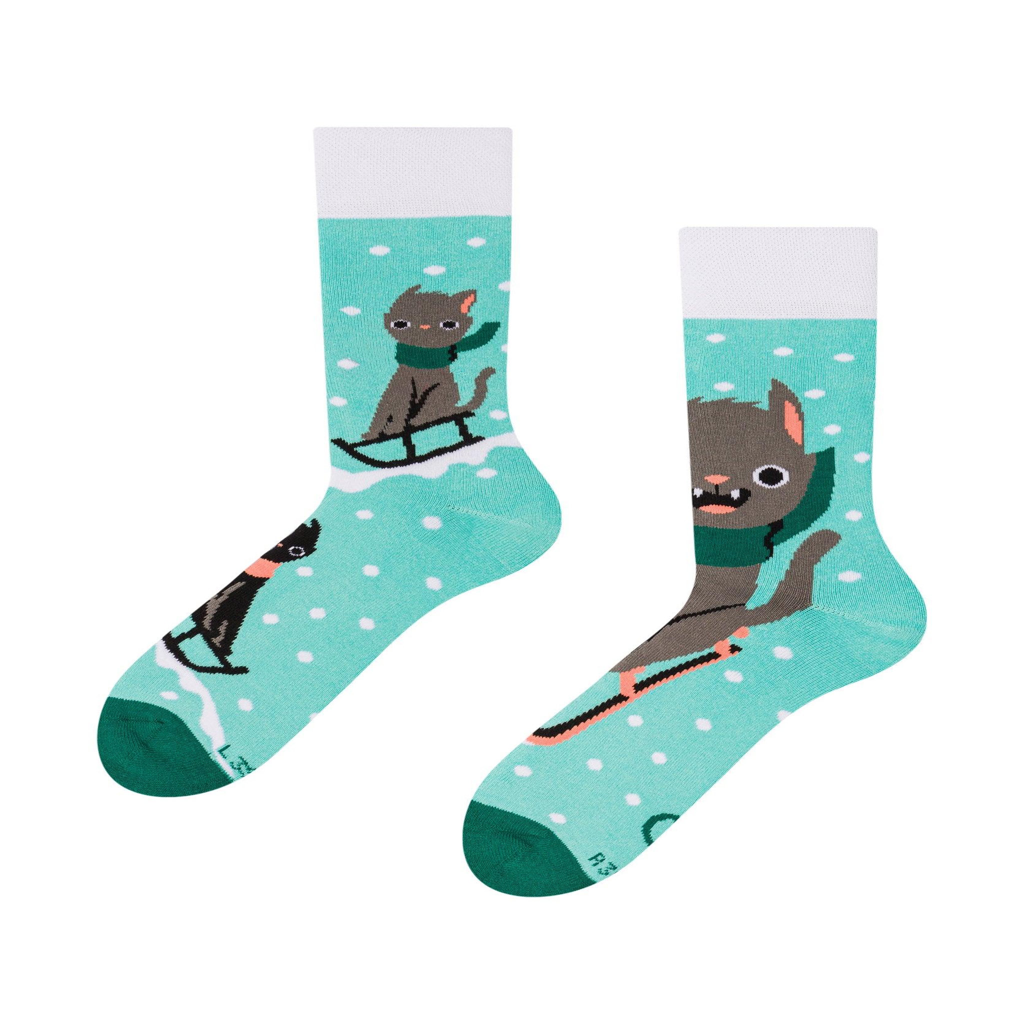 DEDOLES Chaussettes chaudes chats & luge