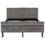 Voir la diapositive 3 : VIDAXL Cadre de lit sans matelas gris velours 120x200 cm