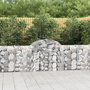 Voir la diapositive 1 : VIDAXL Paniers a gabions arques 4 pcs 200x30x80/100 cm Fer galvanise