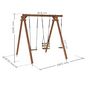 Voir la diapositive 3 : Soulet Portique balançoire - Bois - H2.24m - ULYSSE