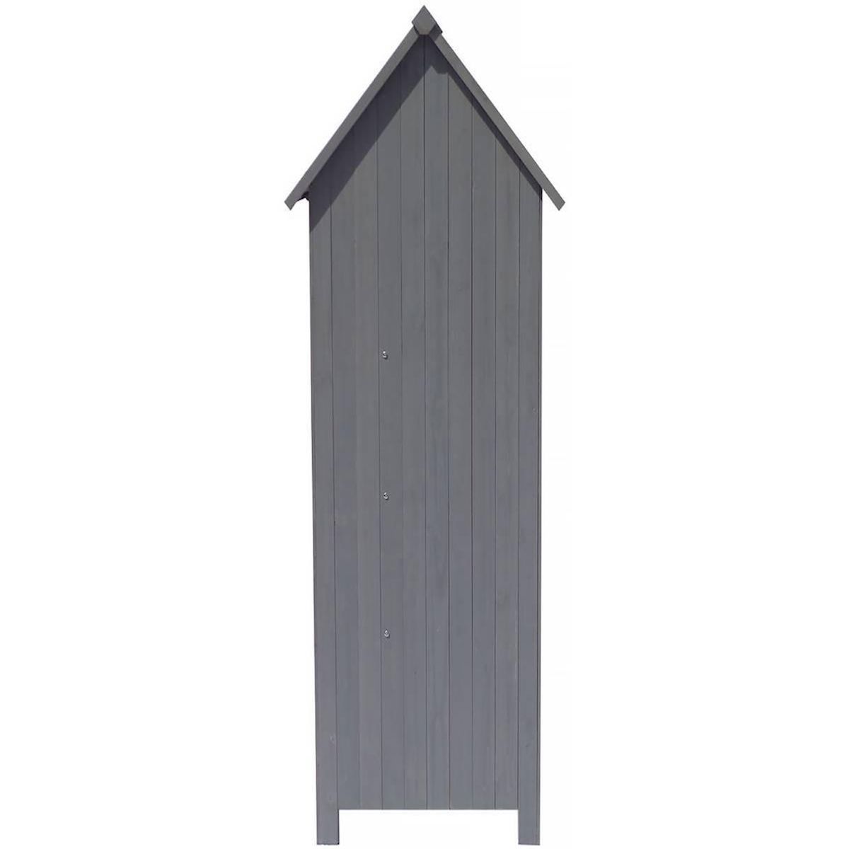 Habitat et Jardin Armoire de jardin  Cabanon  - 77 x 54.5 x 179 cm - Anthracite