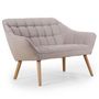 Voir la diapositive 1 : Paris Prix Canapé 2 Places Scandinave  Taone  128cm Beige