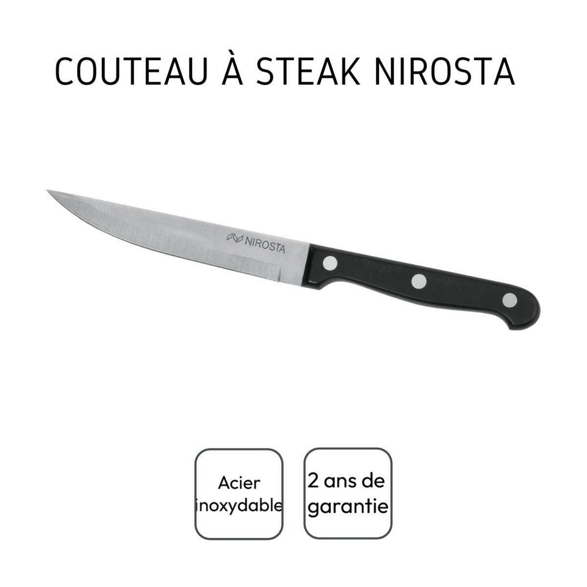 NIROSTA Couteau à steak Nirosta Mega 21 cm