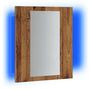 Voir la diapositive 3 : VIDAXL Armoire de salle de bain a miroir LED vieux bois 40x12x45 cm