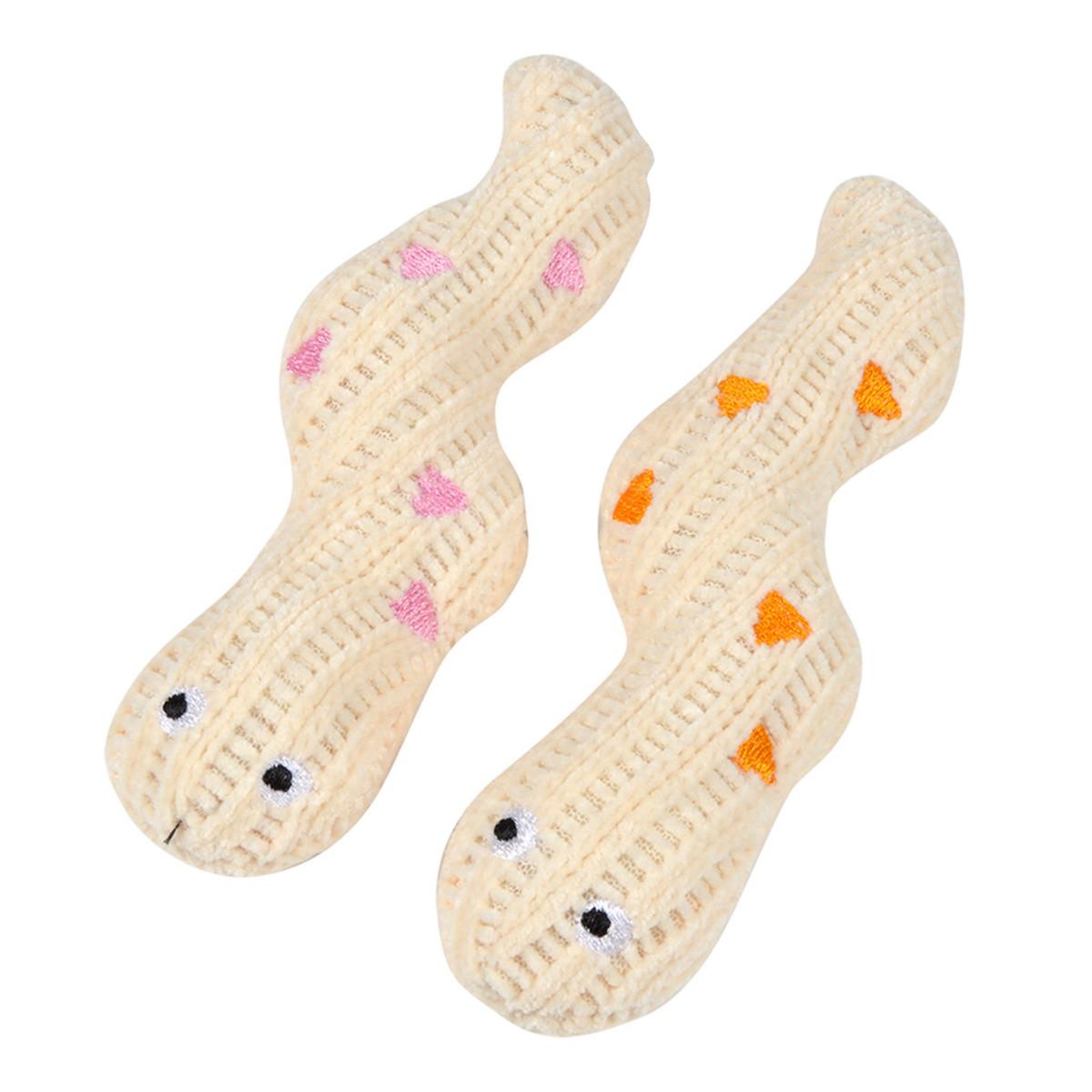 Voir la diapositive 1 : LOVE STORY Lot de 2 jouets serpent pour chat  boho cat  14cm multicolore