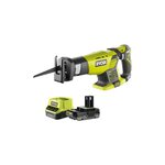Ryobi Pack RYOBI Scie sabre RRS1801M - 18V One+ - 1 Batterie 2.0Ah - 1 Chargeur rapide