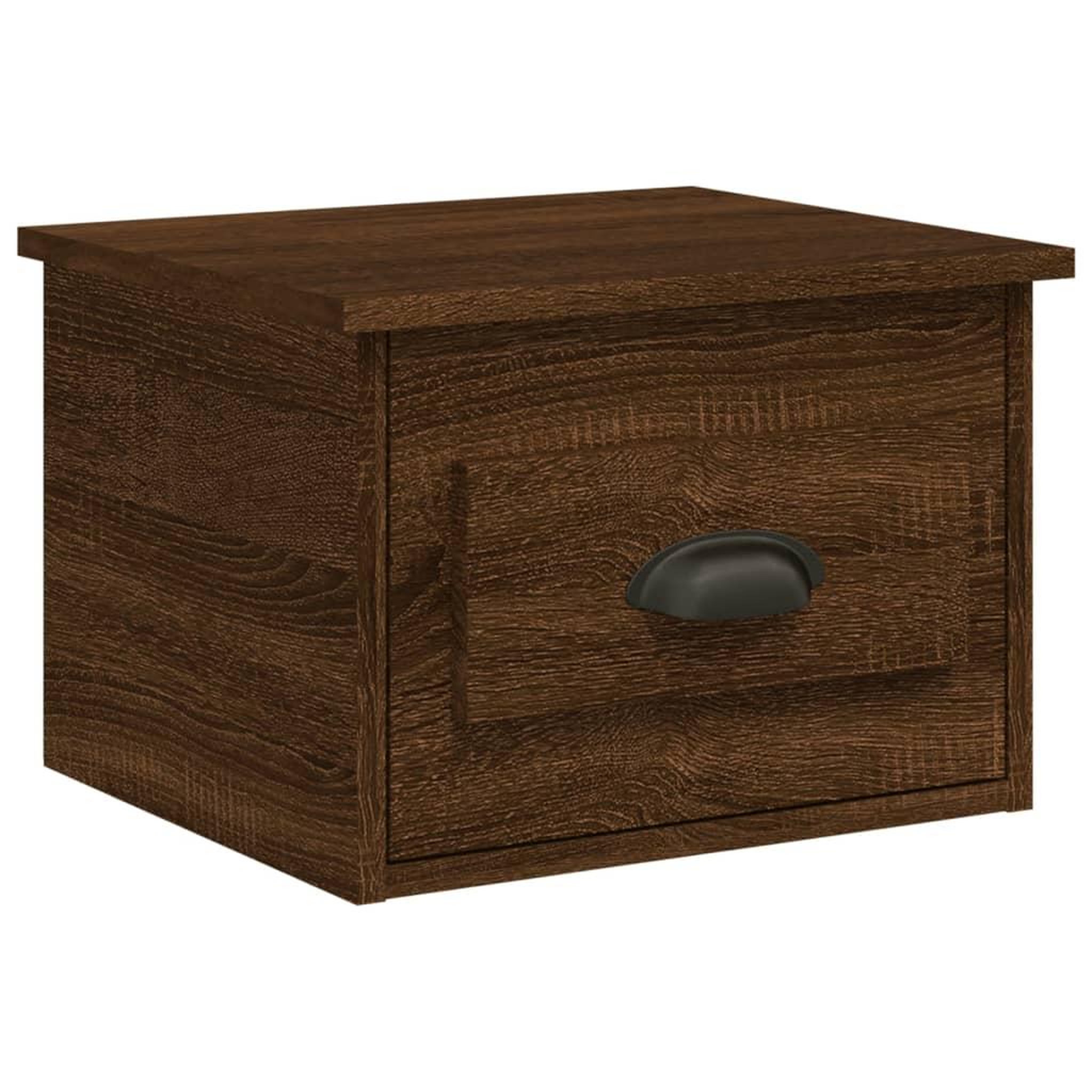 Voir la diapositive 5 : VIDAXL Tables de chevet murales 2 pcs Chene marron 41,5x36x28 cm