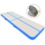 Voir la diapositive 1 : VIDAXL Tapis gonflable de gymnastique avec pompe 500x100x20cm PVC Bleu