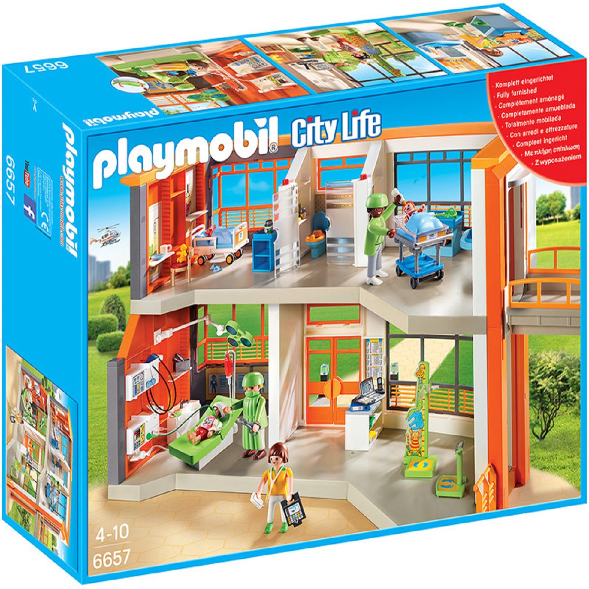Voir la diapositive 2 : PLAYMOBIL 6657 - City life - Hôpital pédiatrique aménagé