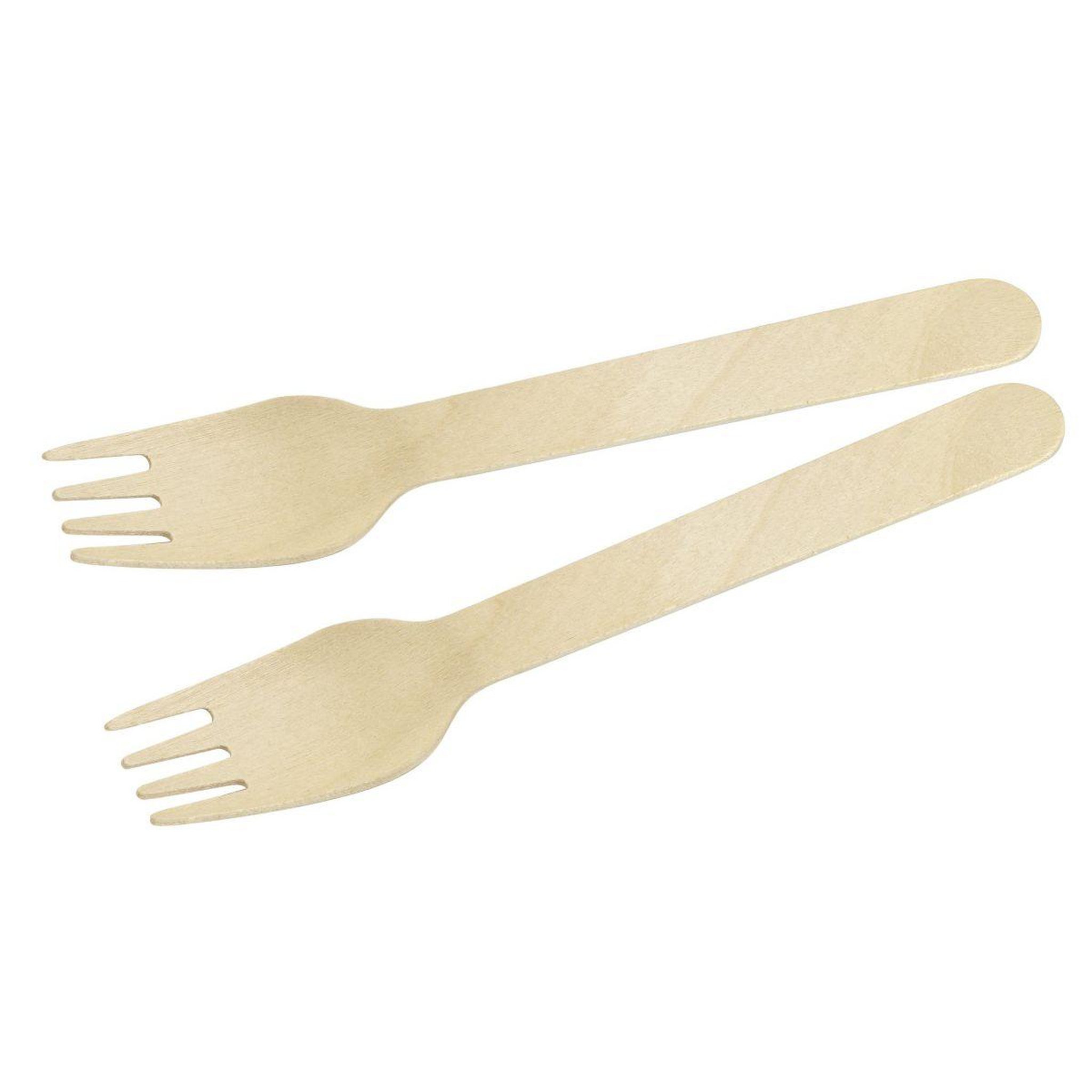 Fackelmann Lot de 30 fourchettes en bois jetables 16 cm Fackelmann Move