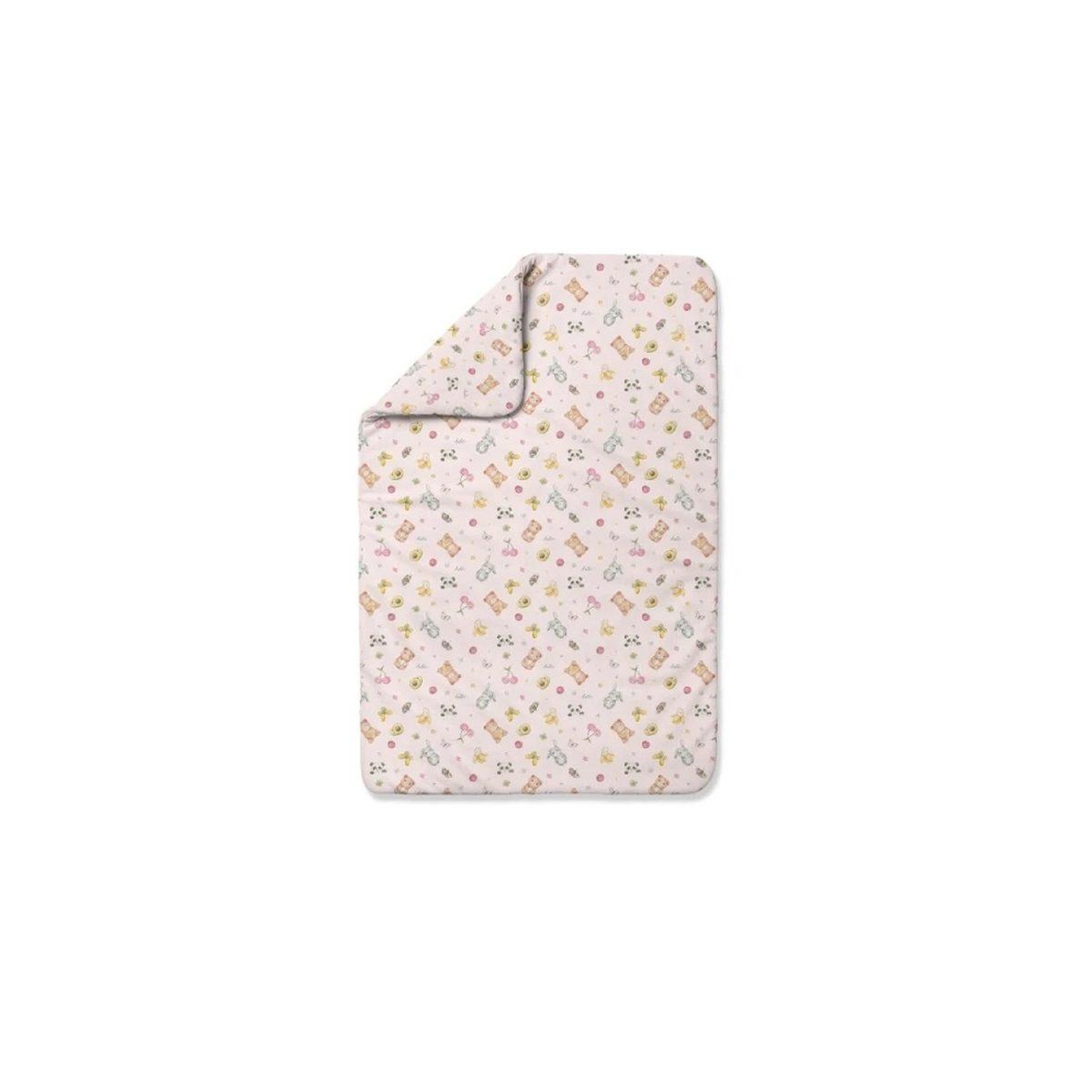 WALDIN Couette bébé 150 × 100 cm - motif bonbons, rose