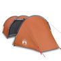 Voir la diapositive 2 : VIDAXL Tente de camping tunnel 4 personnes orange impermeable