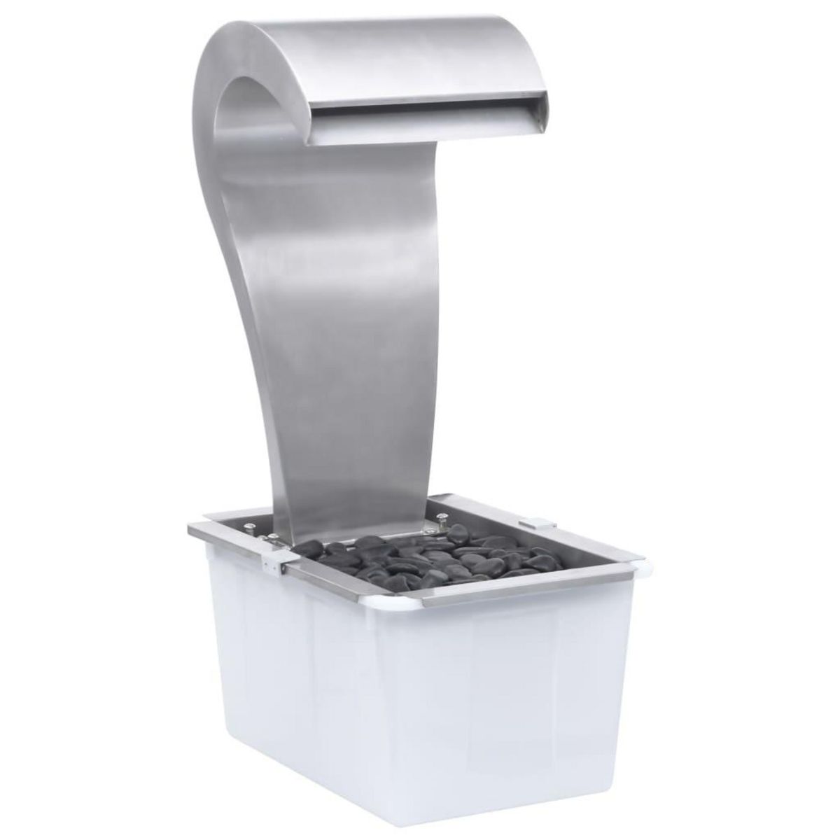 VIDAXL Cascade de jardin Argente 52,4x34,2x82 cm Acier inoxydable