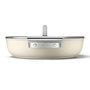 Voir la diapositive 3 : SMEG Sauteuse 28cm céramique crème avec couvercle
