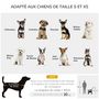 Voir la diapositive 4 : PAWHUT Poussette pliable animaux chien chat nacelle amovible 4 roues kaki