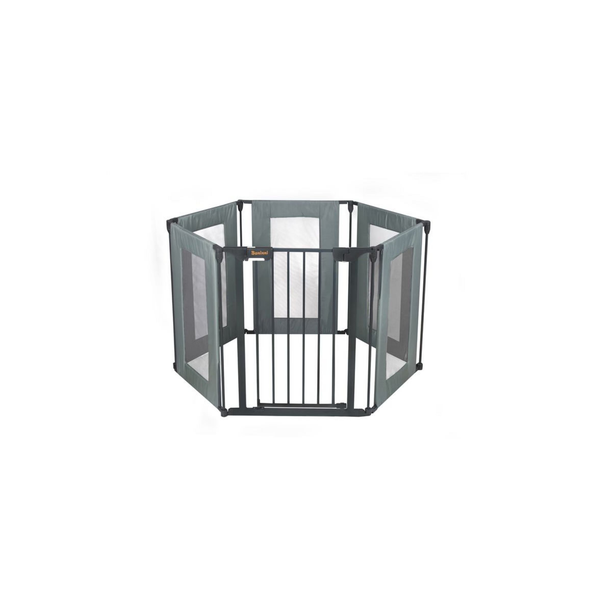 BANINNI Barrière de sécurité & parc Renzo Gris - 4-In-1