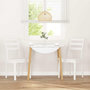 Voir la diapositive 3 : VIDAXL Chaises a manger 2 pcs blanc bois massif caoutchouc