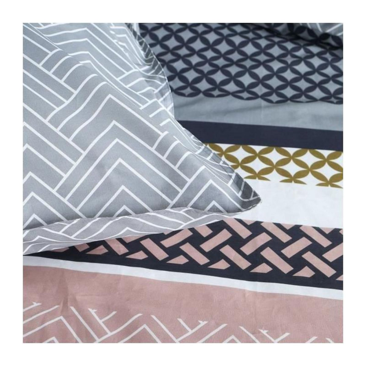 Today Parure de lit 2 personnes - TODAY - Sunshine 15.9 - 220 x 240 cm - 100% Coton imprimé