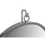 Voir la diapositive 2 : Paris Prix Miroir à Poser Rond  Eleganca  75cm Blanc & Argent