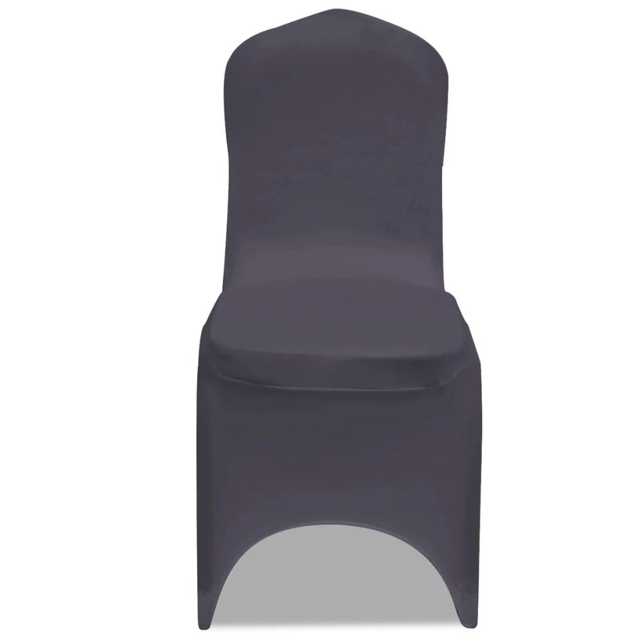 Voir la diapositive 3 : VIDAXL Housse de chaise extensible 4 pcs Anthracite