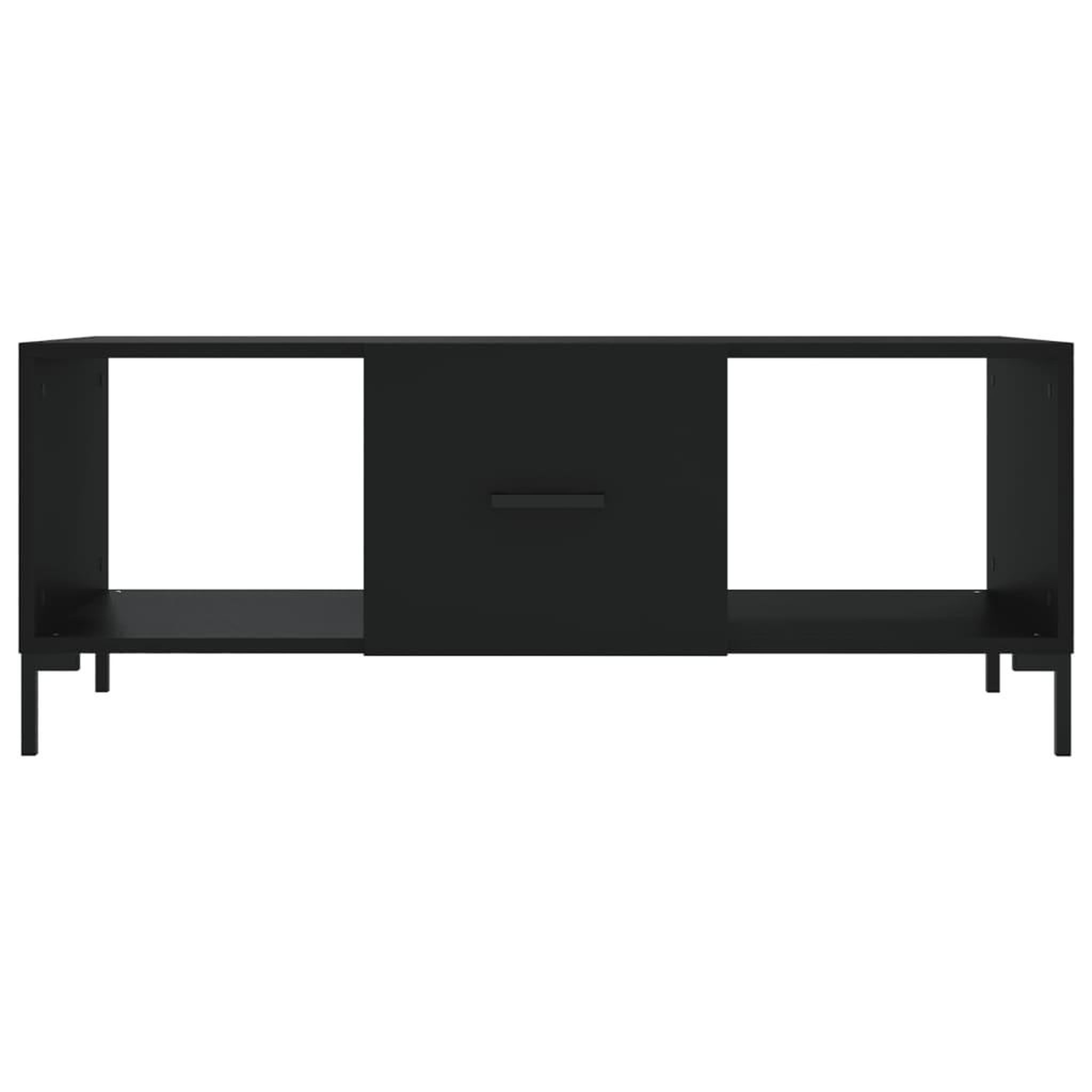 Voir la diapositive 5 : VIDAXL Table basse noir 102x50x40 cm bois d'ingenierie