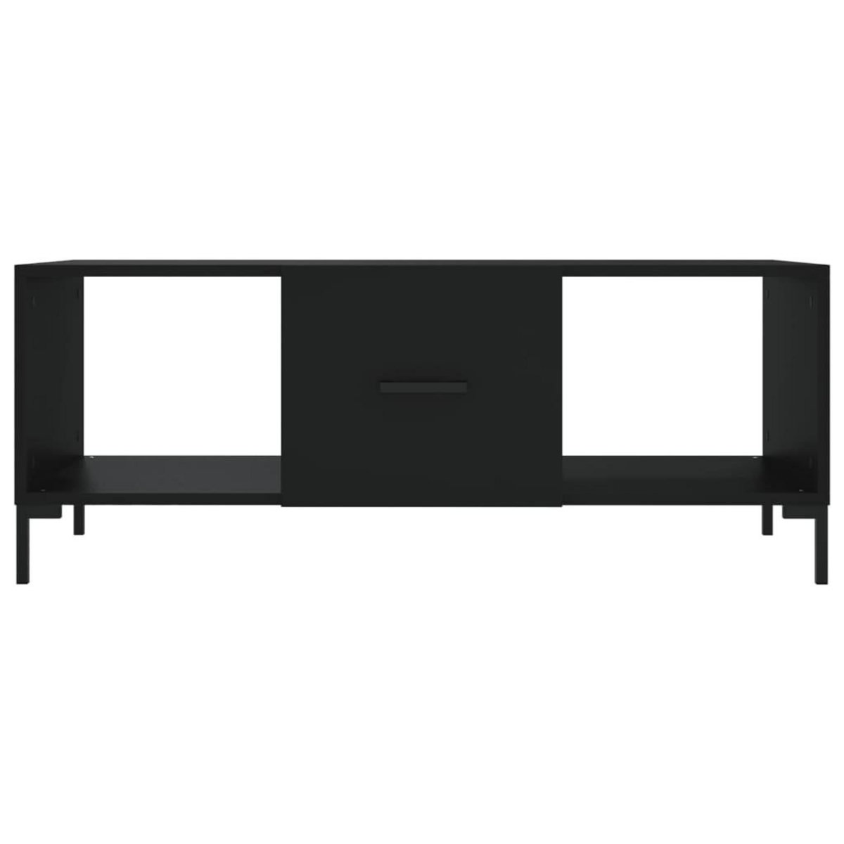 VIDAXL Table basse noir 102x50x40 cm bois d'ingenierie