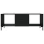 Voir la diapositive 5 : VIDAXL Table basse noir 102x50x40 cm bois d'ingenierie