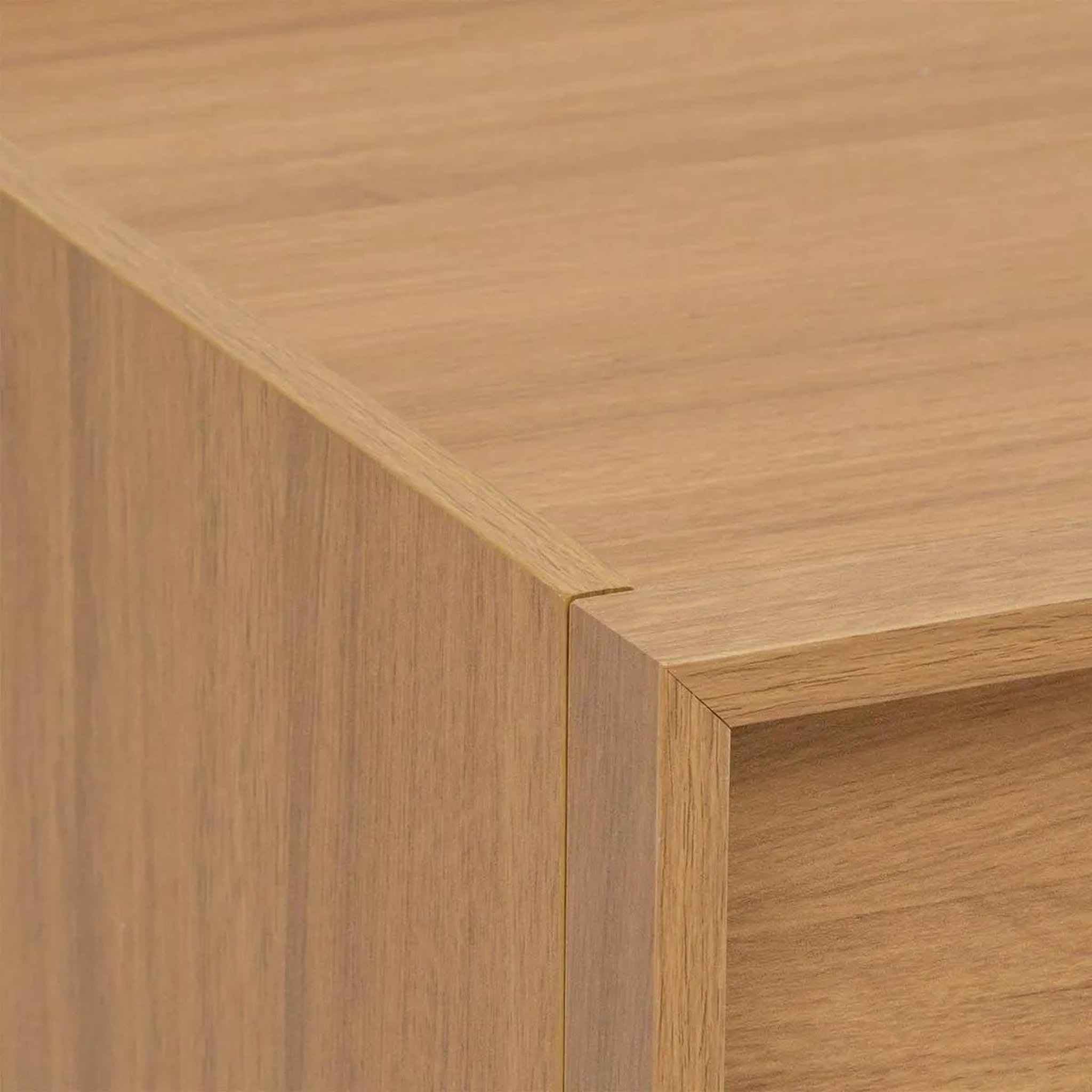 Voir la diapositive 4 : FIVE Table de chevet 2 tiroirs  framy  54cm marron