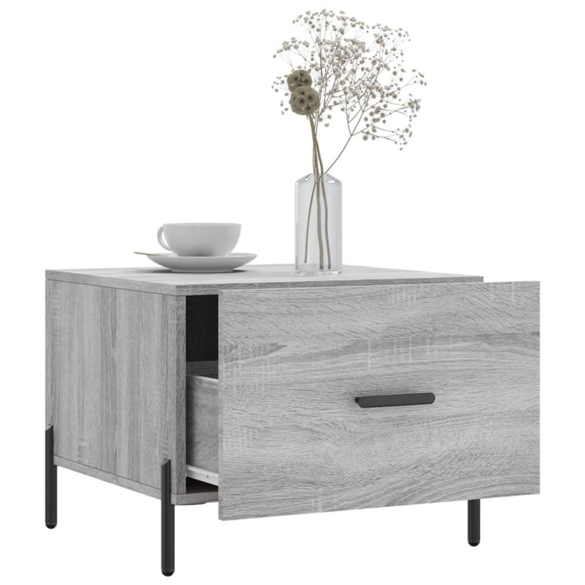 VIDAXL Table basse Sonoma gris 50x50x40 cm Bois d'ingenierie