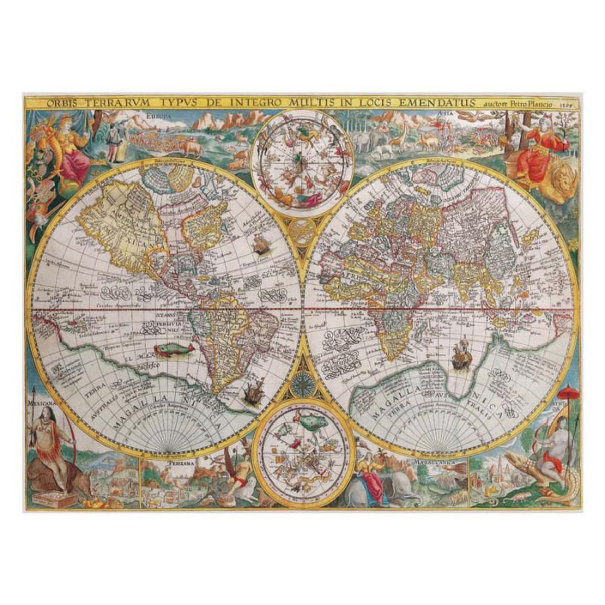 RAVENSBURGER Ravensburger - Jigsaw puzzle World map 1594, 1500 pcs. 120007166