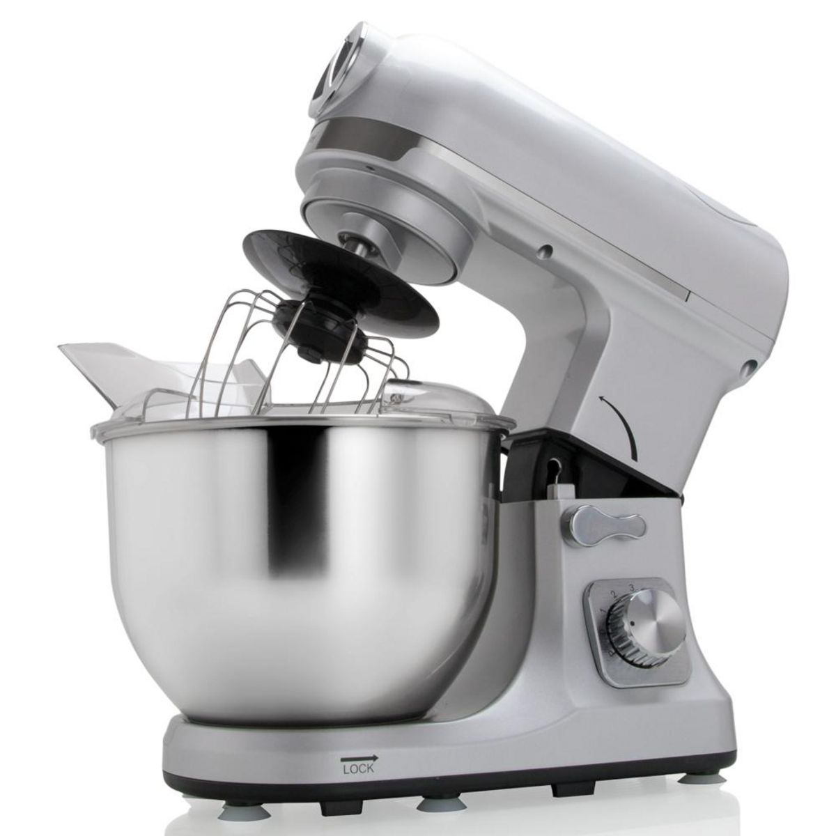 Robby Robot multifonctions 5l 1000w silver avec hachoir et blender 1,5l en verre - robimix silver