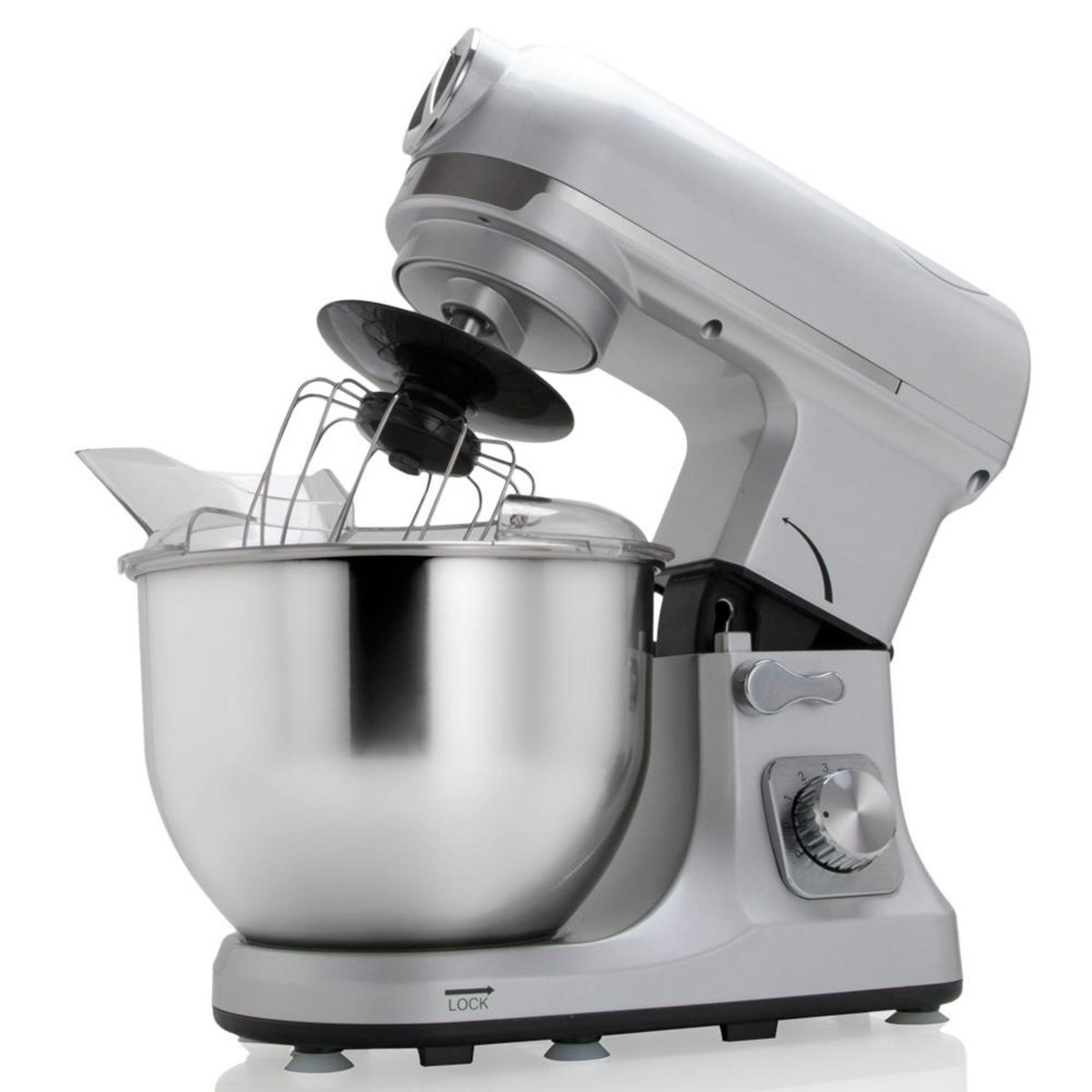 Robby Robot multifonctions 5l 1000w silver avec hachoir et blender 1,5l en verre - robimix silver