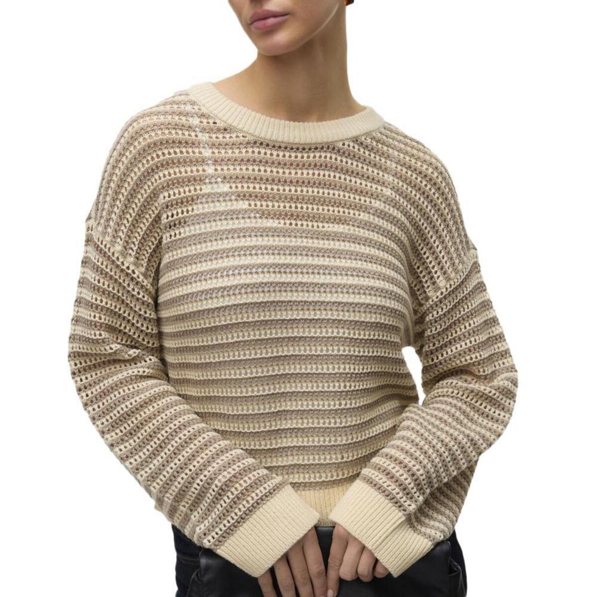 Vero Moda Pull Beige/ Femme Vero Moda Madera