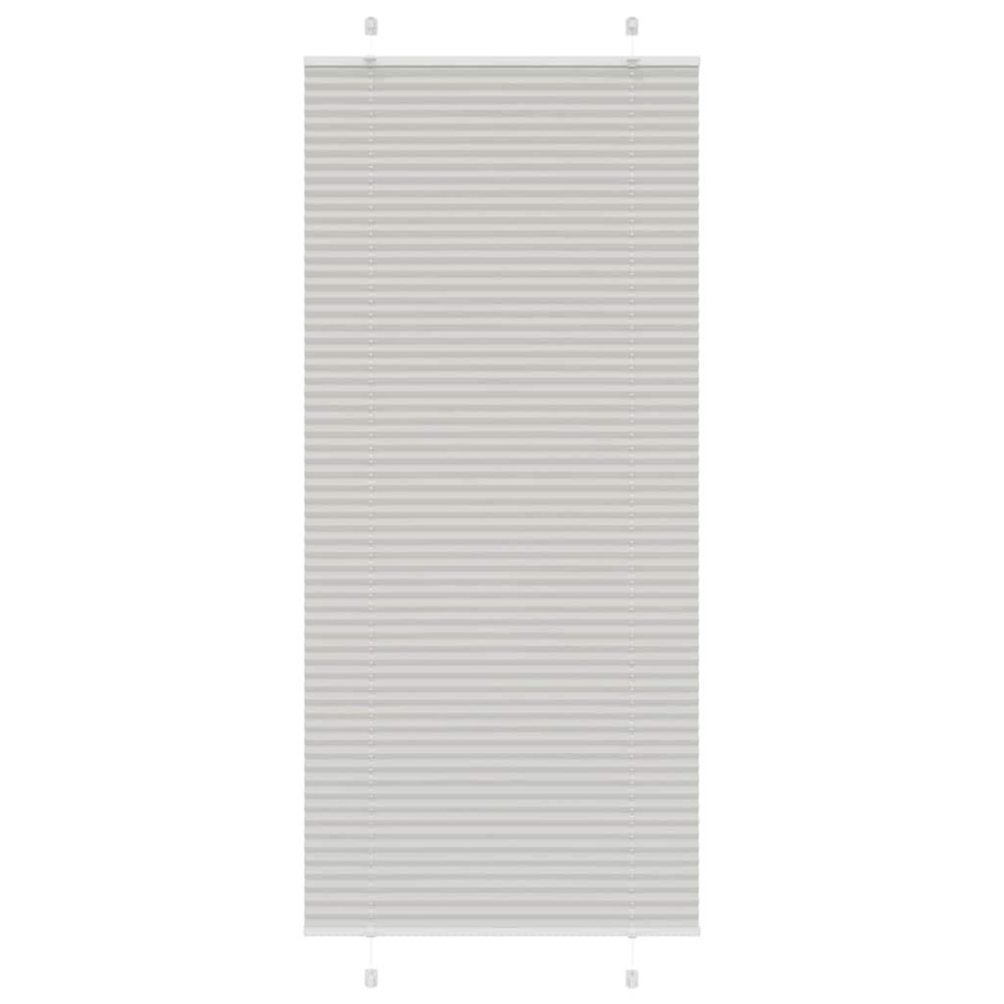 VIDAXL Store plisse gris clair 100x200cm largeur du tissu 99,4 cm