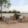Voir la diapositive 5 : Rendez vous déco Table basse de jardin en bois de teck-Kilda