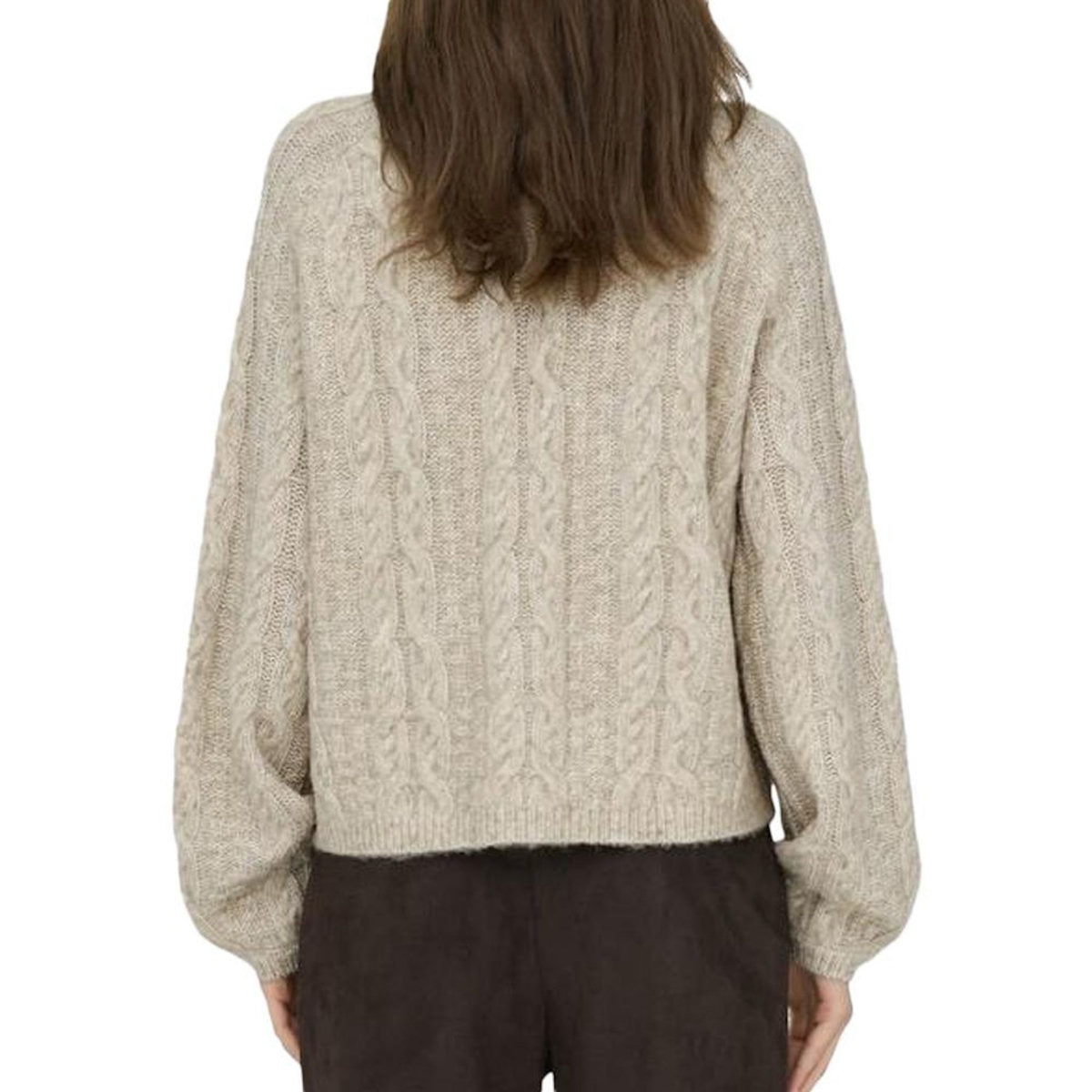 JACQUELINE DE YONG Pull Beige Femme JDY Silja 15321106