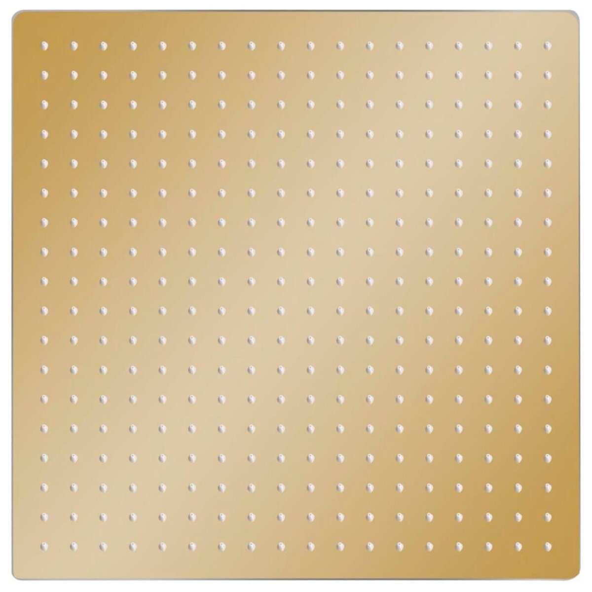 VIDAXL Pomme de douche pluie Acier inoxydable 50x50 cm Carree Dore