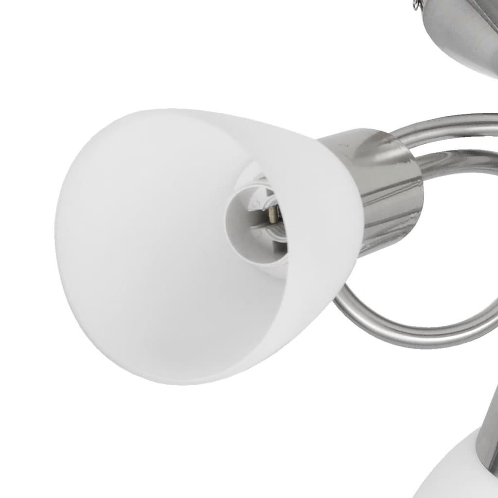 Voir la diapositive 3 : VIDAXL Plafonnier avec abat-jour en verre pour 3 ampoules E14