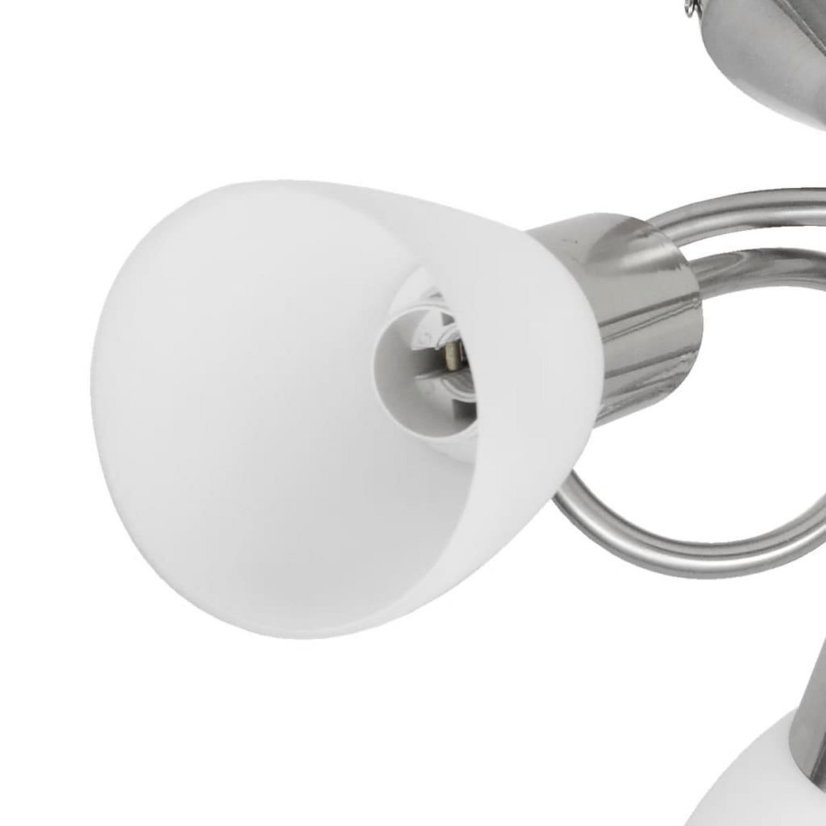 VIDAXL Plafonnier avec abat-jour en verre pour 3 ampoules E14