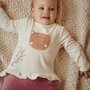 Voir la diapositive 6 : Petit Béguin Pyjama bébé en velours Matcha
