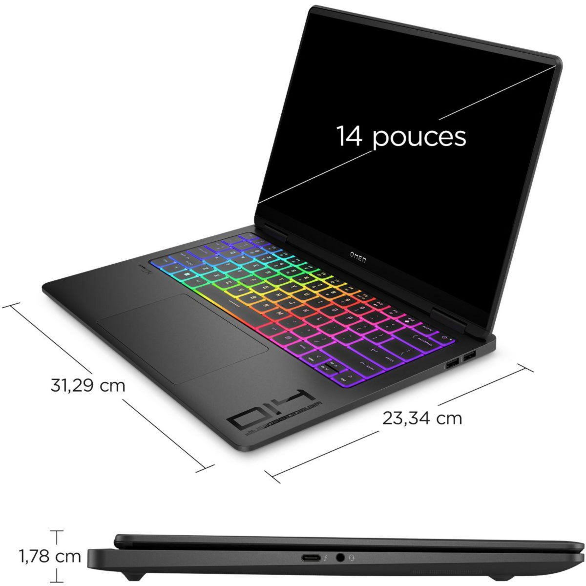 HP PC Gamer Omen Transcend 14-fb0131nf EVO