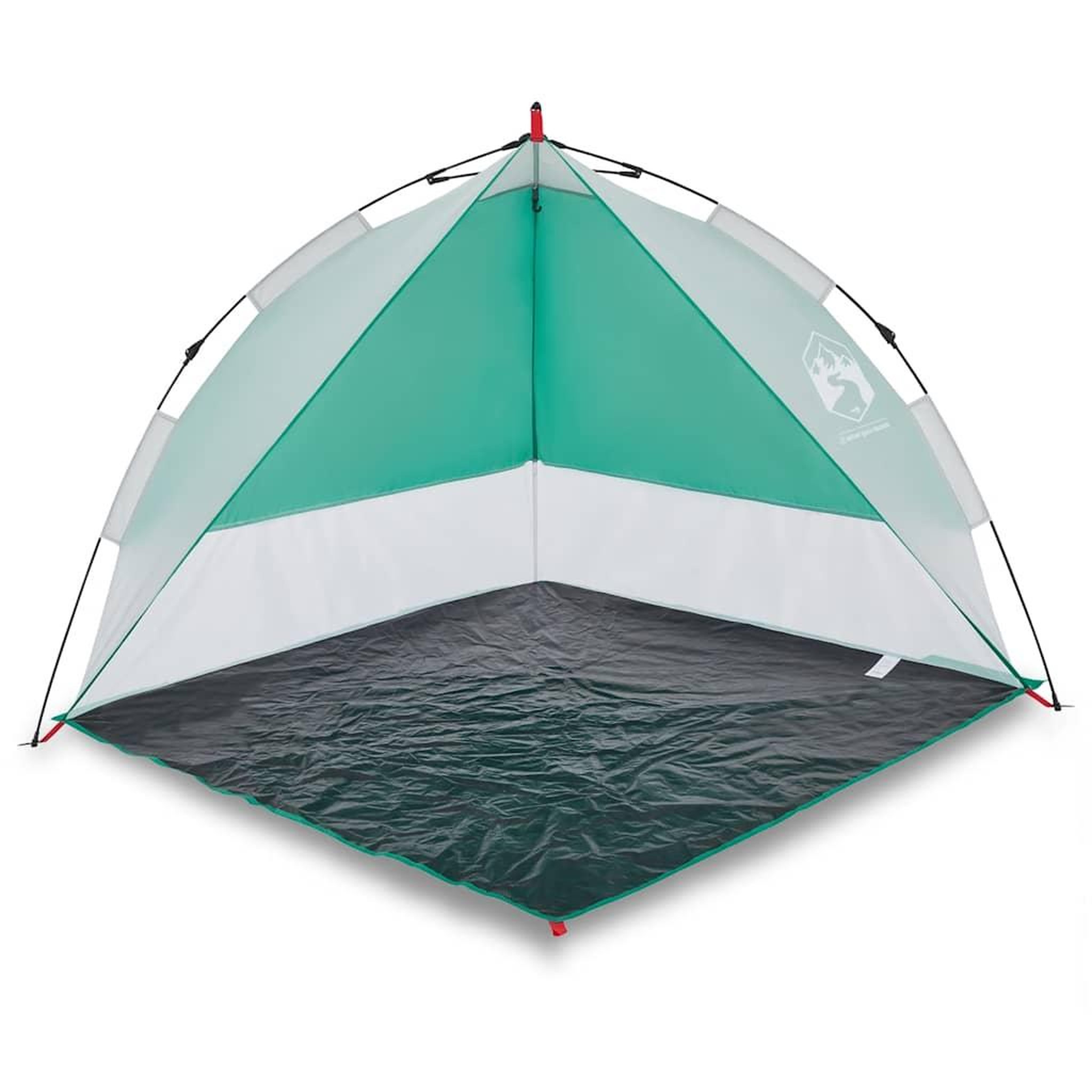Voir la diapositive 2 : VIDAXL Tente de plage vert d'eau liberation rapide impermeable