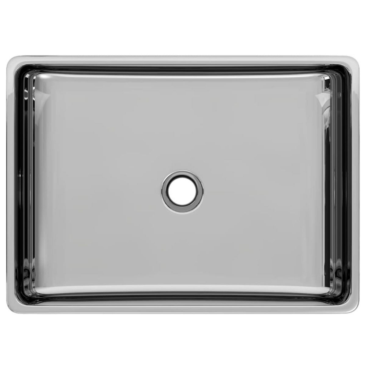VIDAXL Lavabo 41 x 30 x 12 cm Ceramique Argente