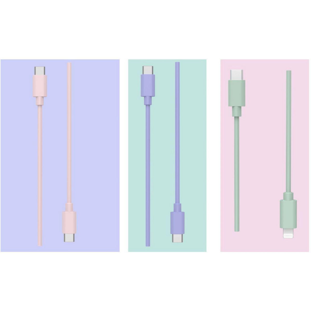 ESSENTIEL B Câble Lightning 1M vers lightning Rose