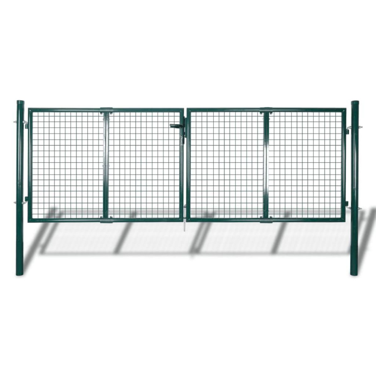 VIDAXL Portail de cloture Acier 306x175 cm Vert